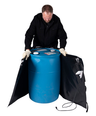 Powerblanket Lite 55-Gallon Insulated Band-Style Drum Heater, Fixed Temp 145°F