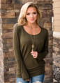 Soft and Perfect Dolman Top Olive