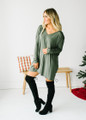 Perfect Intentions Piko Bamboo Dress Olive CLEARANCE