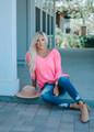 Luxe Slouchy and Lightweight Tunic Top Ultra Pink