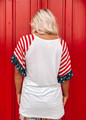 Perfect Patriotic Bell Sleeve Top CLEARANCE