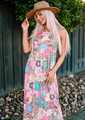 Fun in the Sun Floral Pocket Maxi CLEARANCE