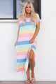 The Perfect Striped Maxi Dress Pastel CLEARANCE