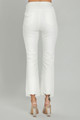 Tummy Control Distressed Washed Straight White