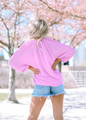 Ruffled Puff Sleeved Blouse Bubble Pink