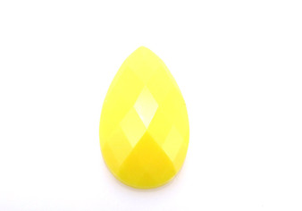 20 Pieces - 16 x 30 mm Tear Drop Stone Yellow 