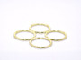 10 Pieces - 1.25" Metal O-Ring - Gold