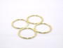 10 Pieces - 1.5" Metal O-Ring - Gold