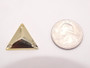 20 Pieces - 22 mm Triangle Metallic Stone - Rose Gold