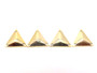 20 Pieces - 16 mm Triangle Metallic Stone - Rose Gold