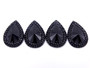 50 Pieces - 18x25 mm Teardrop Stone - Black