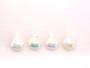 50 Pieces - 13 x 18 mm Teardrop Pearl Stone - White AB