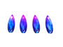50 Pieces - 8 x 28 mm Tear Drop Stone Two Tone Blue/Pink
