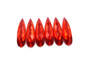 50 Pieces - 8 x 28 mm Teardrop Stone Red