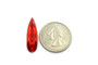 50 Pieces - 8 x 28 mm Teardrop Stone Red