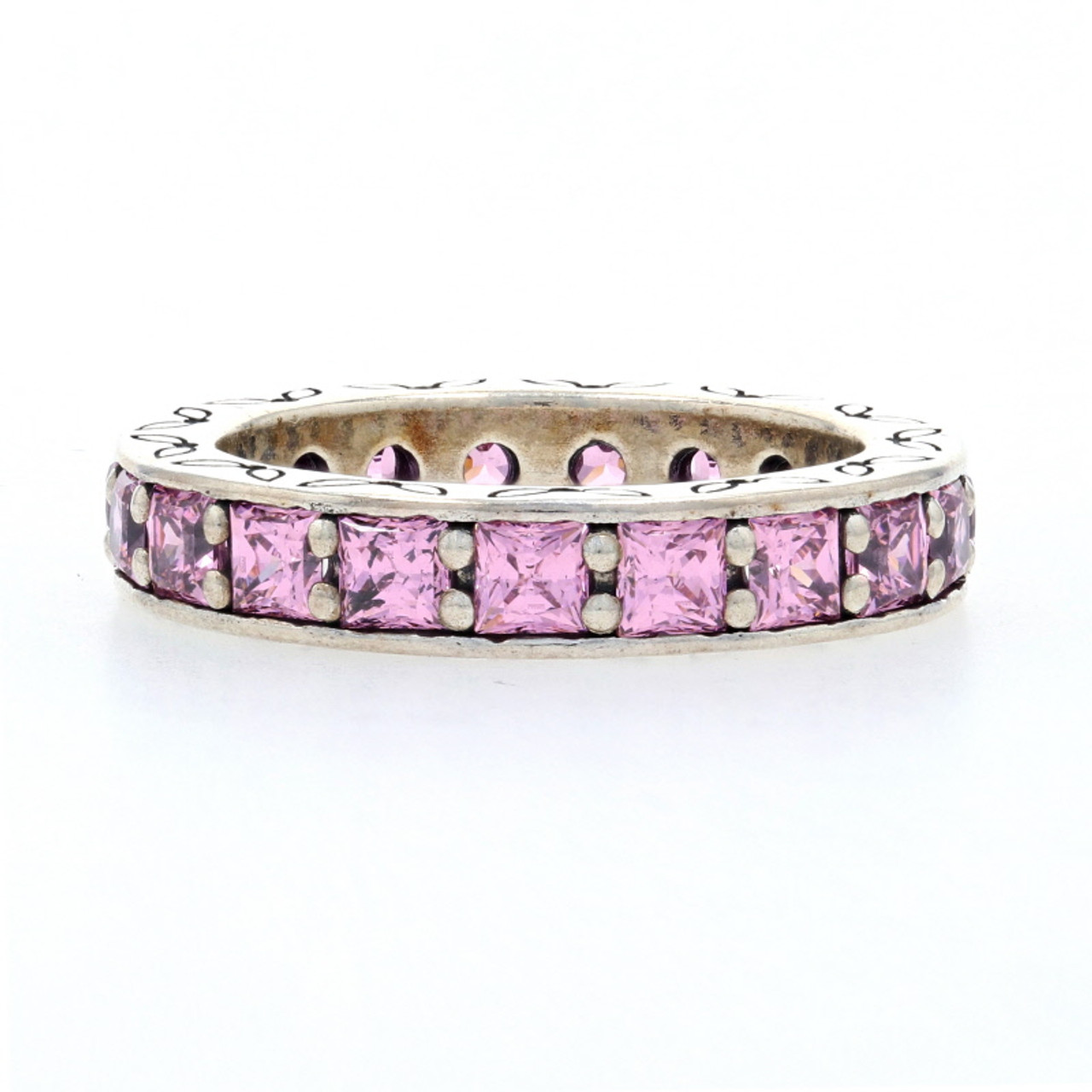 tromme Sydøst Vejrtrækning Pandora Ring 190894PCZ Sterling Silver CZ Infinity Pink Band Eternity 54  6.75 - Wilson Brothers Jewelry