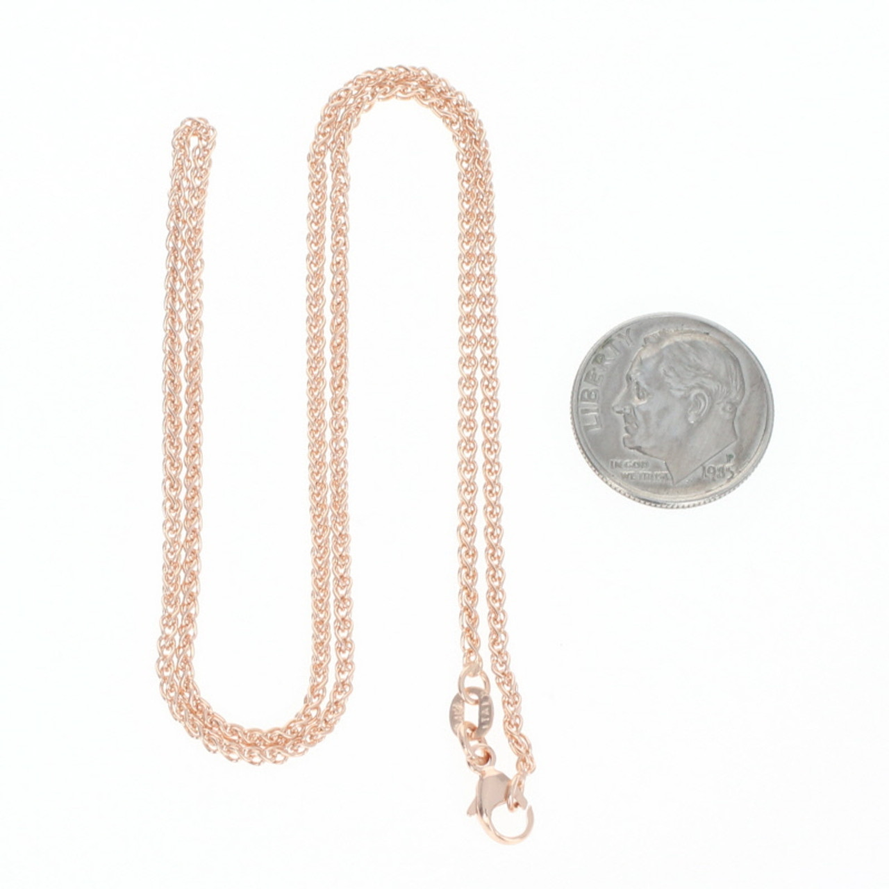 Rose Gold Chain Purse Strap with Lobster Claw Clasp and O Ring