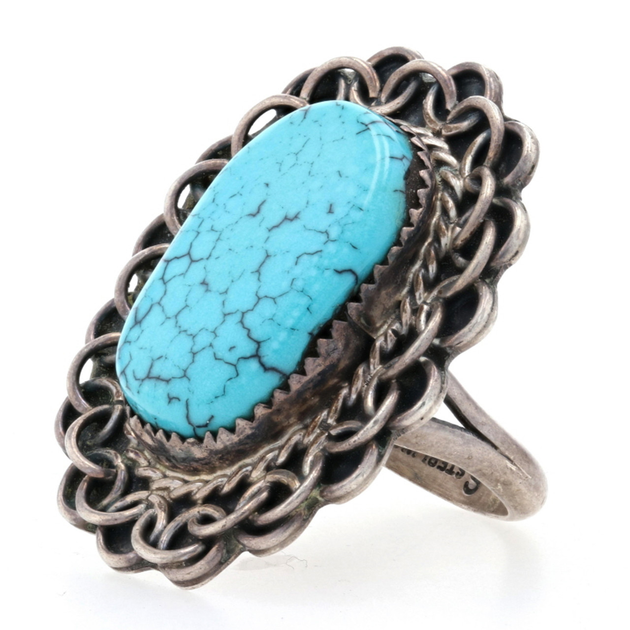 Women's sterling silver sales turquoise rings