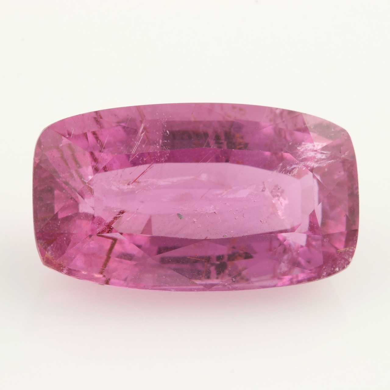 8.94ct Loose Tourmaline Gemstone - Pink Rectangular Moderate