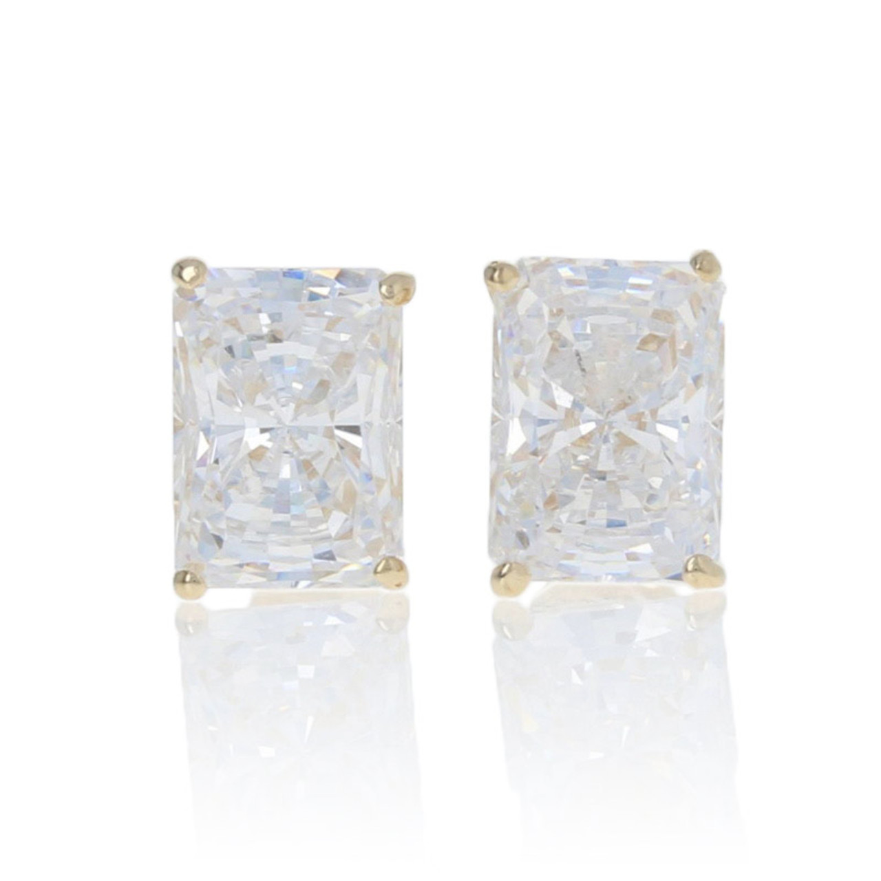 Yellow Crystal Fan Shape Cubic Zirconia Earrings - Retro, Indie and Unique  Fashion