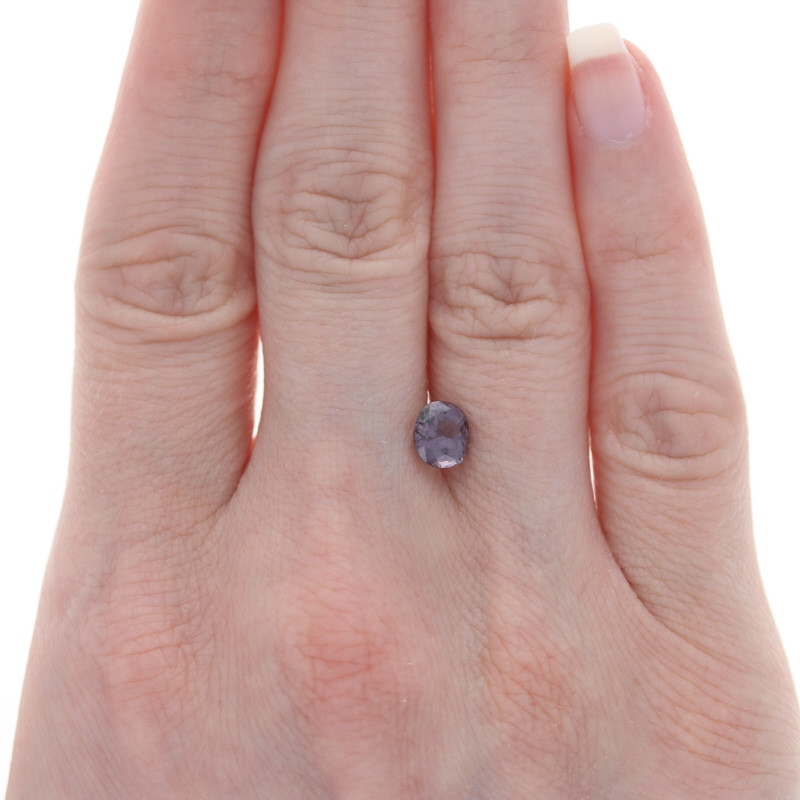 1.15ct Loose Spinel Gemstone - Oval Faceted Purple Genuine 6.80mm