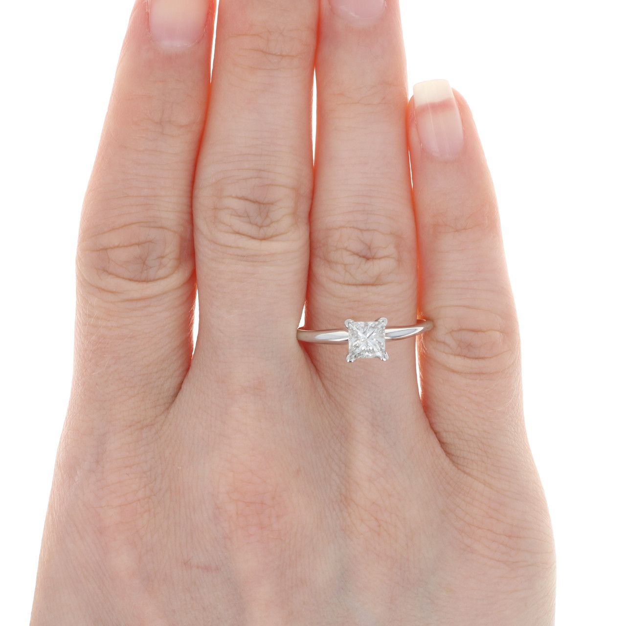 Women's Engagement 1.04 Carat Princess Cut Diamond Wedding Ring at Rs  96000/piece in Surat