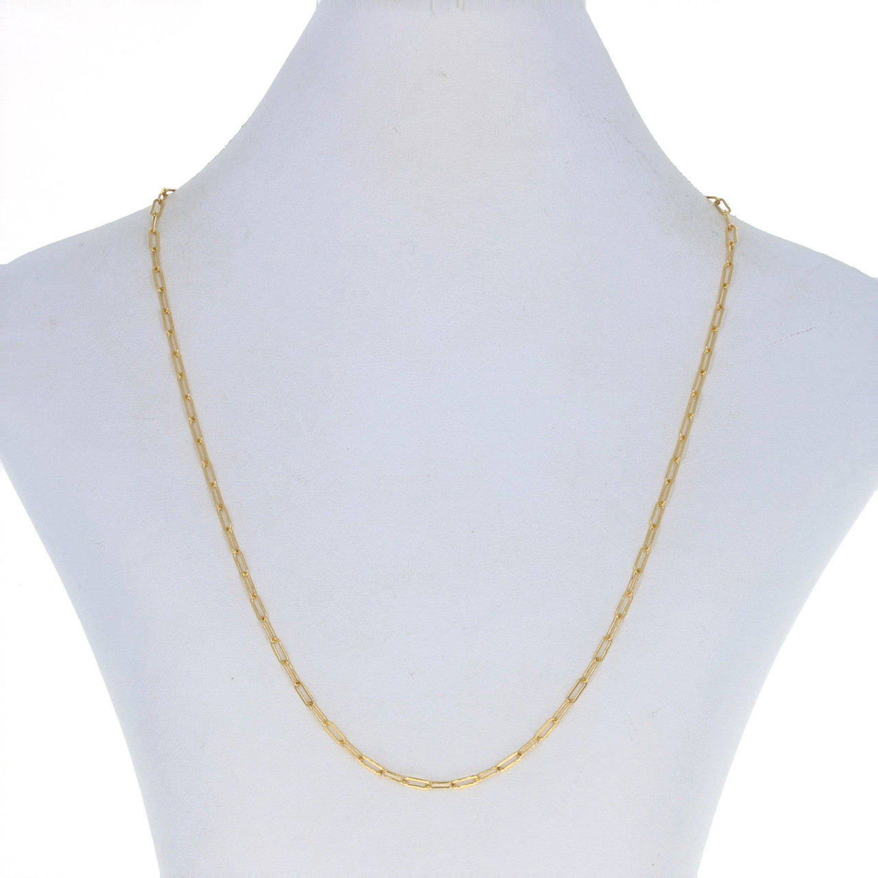 Yellow gold store filled chain