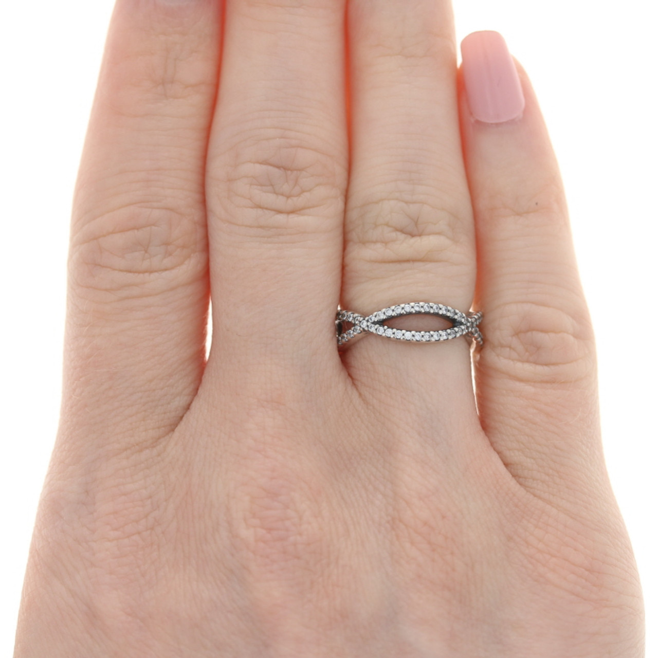 PANDORA メッシュバッグ ＆ 扇子 Pandora Sparkling Overlapping Ring – Pancharmbracelets