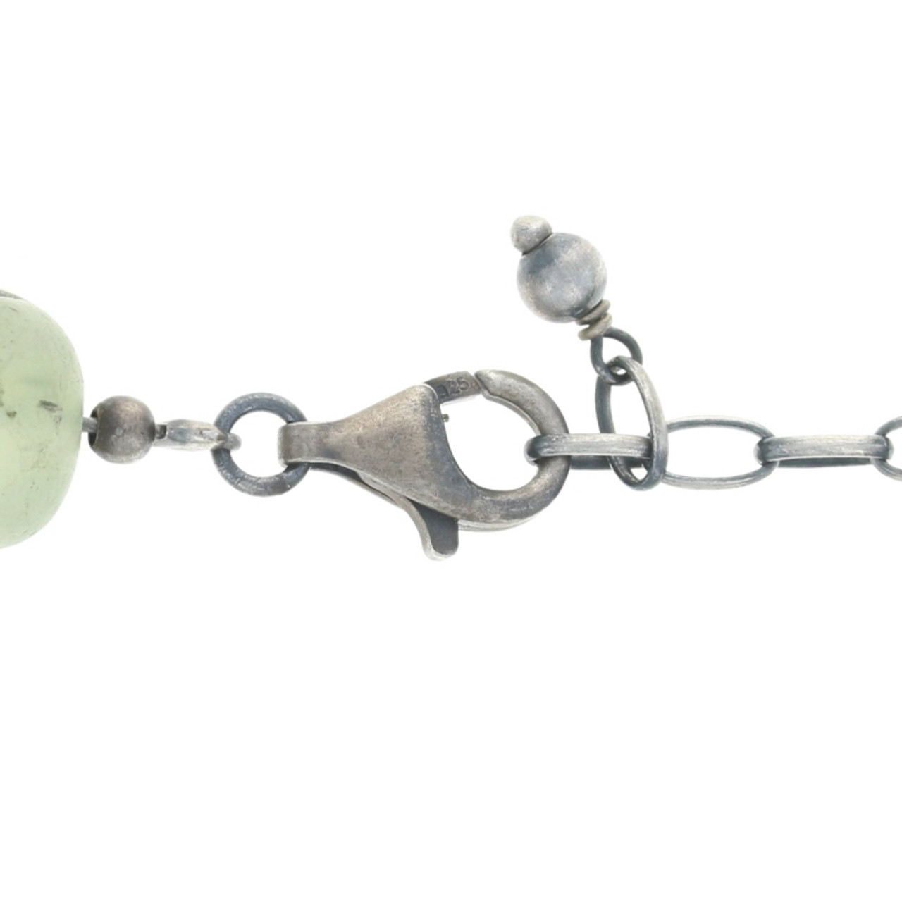 Silpada Sterling Silver Green Prehnite Statement Necklace - N1806