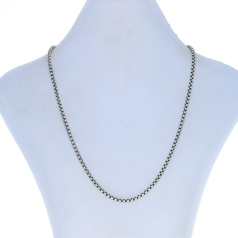 NEW Chamilia Sterling Silver Necklace - 1210-0008 Box Chain Snap