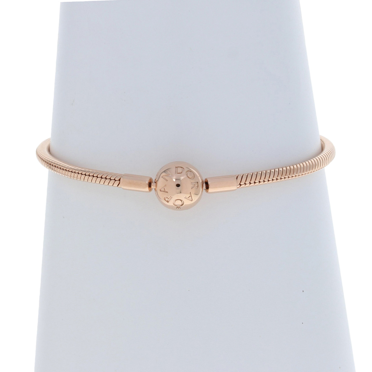 Pandora Rose Smooth Clasp Charm Bracelet 7.1