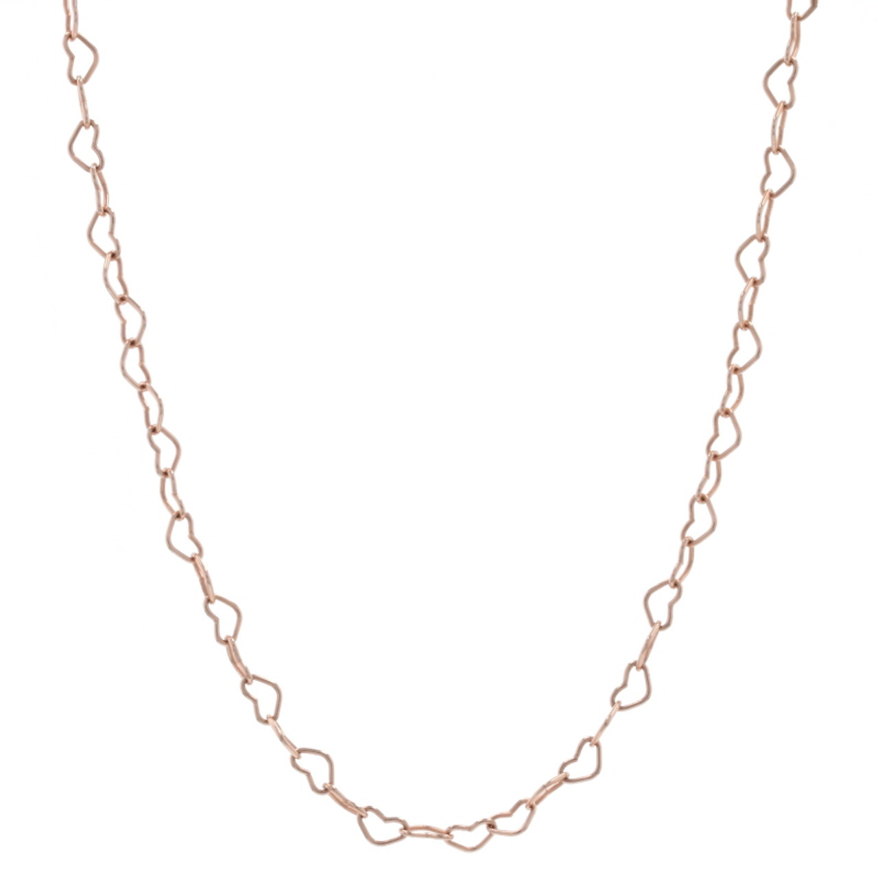 Necklace - Rose Gold - Box Chain Round Cz Pendant + Hanging | Gujjadi  Swarna Jewellers