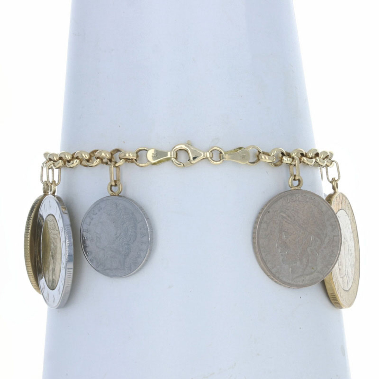 Ross-Simons Italian Genuine 20-Lira Coin Charm India | Ubuy