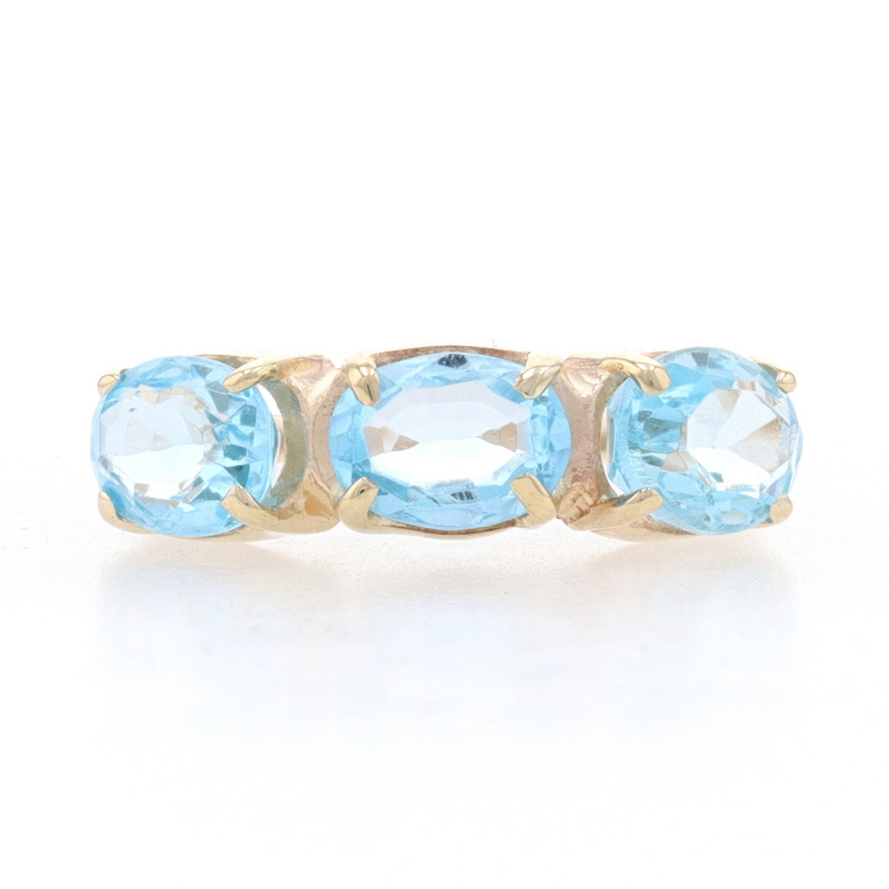 Amazon.com: Natural Topaz Ring 10x14MM Blue Gemstone Jewelry Luxuriant Rings  for Women Anniversary Birthday Gift Real 925 Sterling Silver : Clothing,  Shoes & Jewelry