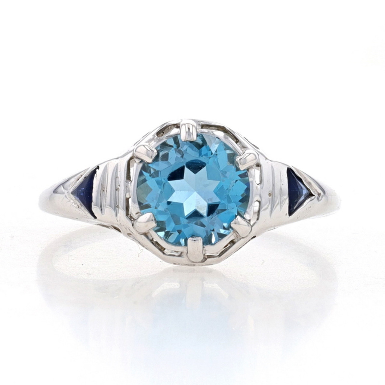 Lab created store blue topaz