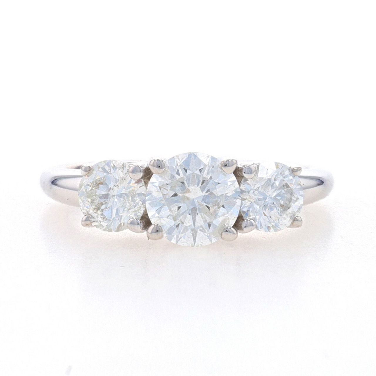 White Gold Diamond Engagement Ring - 14k Round Brilliant 1.97ctw Trellis -  Wilson Brothers Jewelry