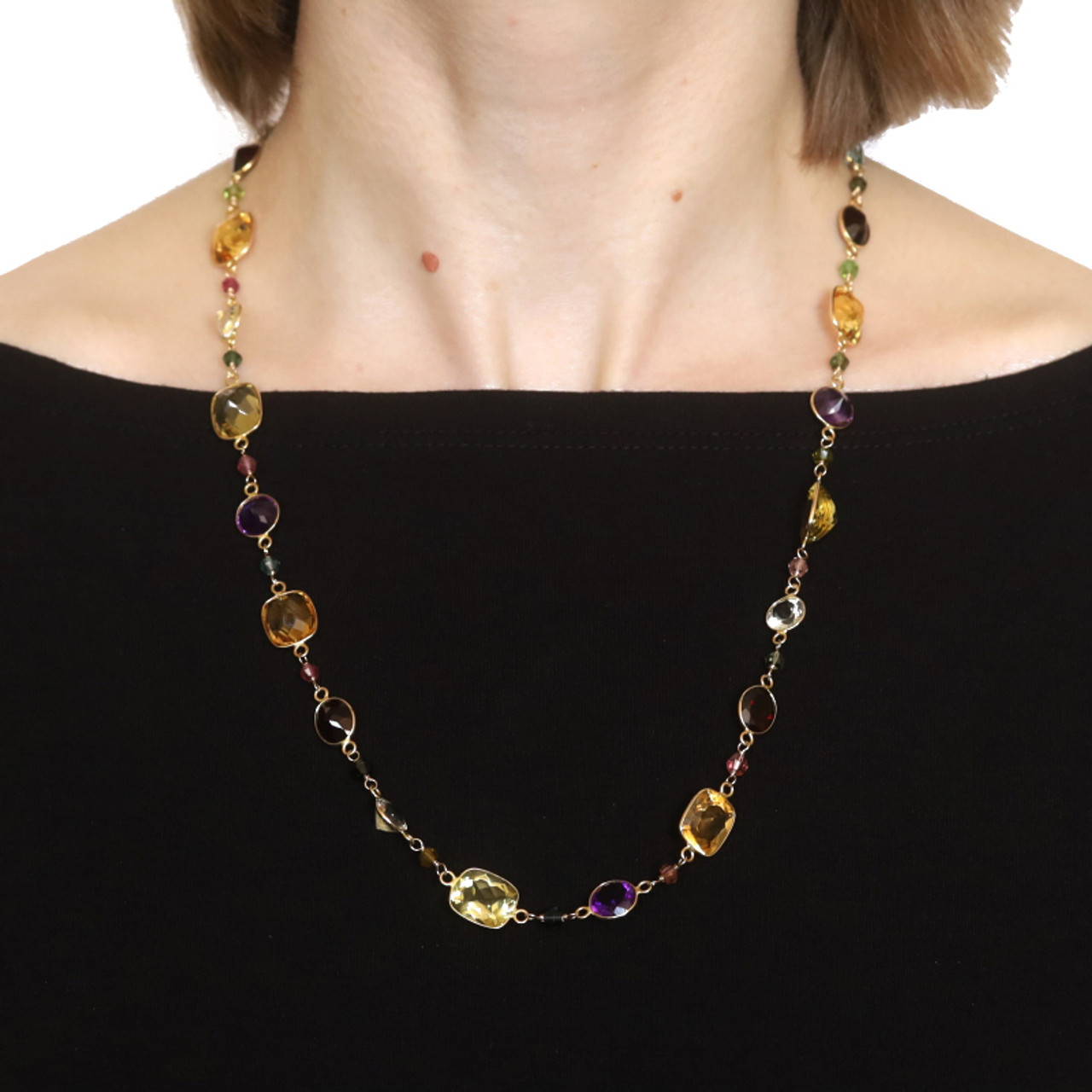 Sophie d'Agon Ruby and Sapphire Yellowstone 1 Necklace