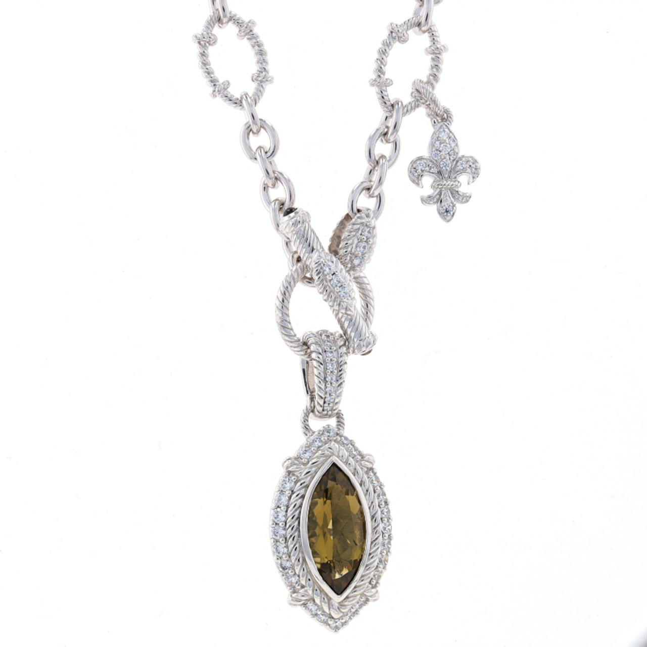 Judith Ripka Diamond 18K Gold Necklace