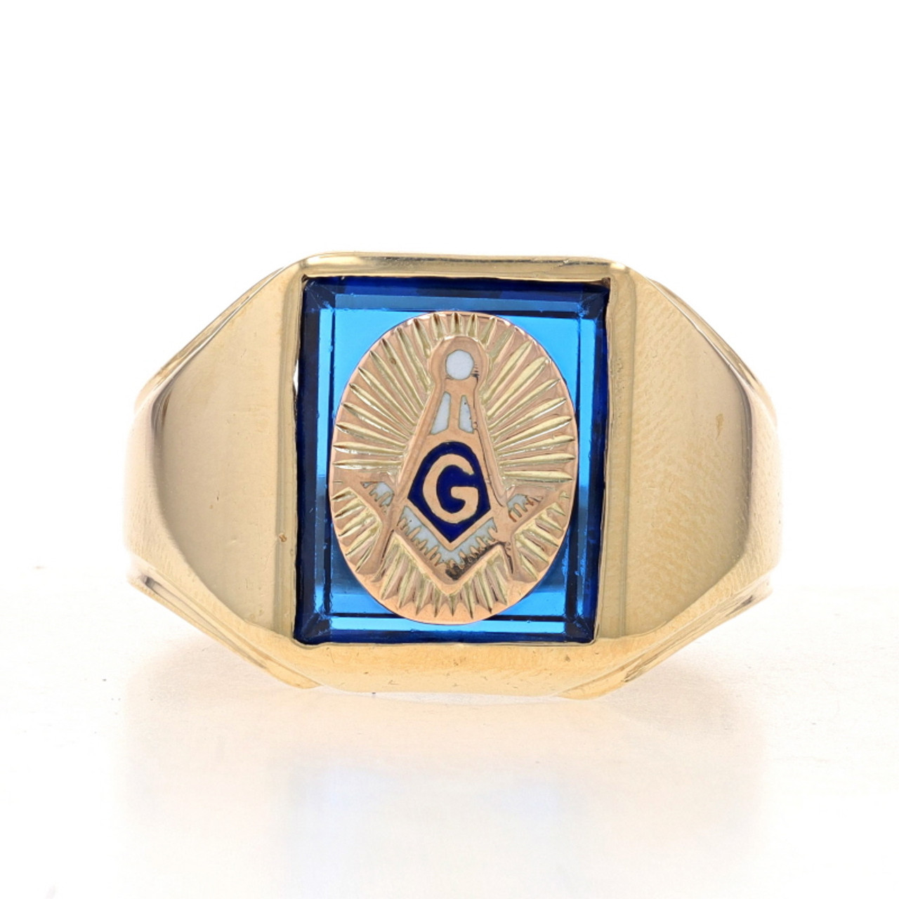Master Mason Blue Lodge Ring - Luminous Glowing Square & Compass G | Bricks  Masons