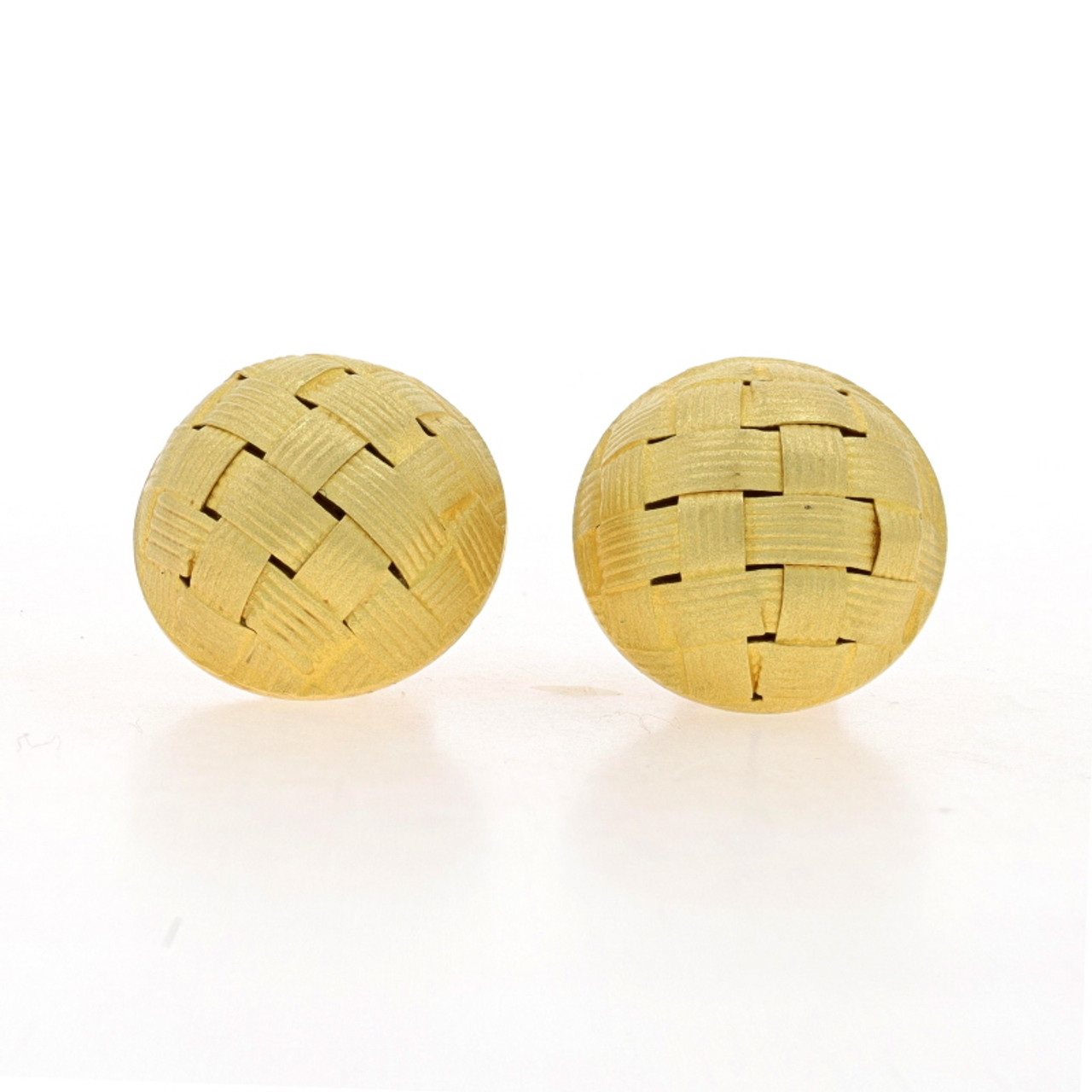Rhinestone Button Earrings – Sam Moon