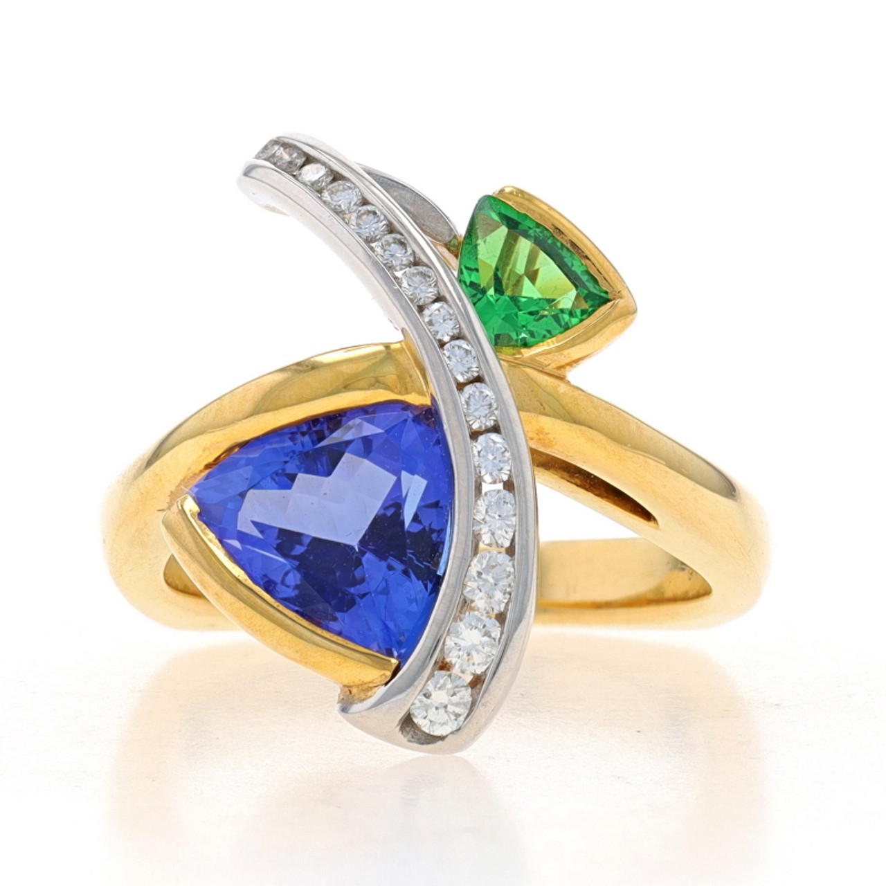 tanzanite ring jewelry blue stone silver adjustable