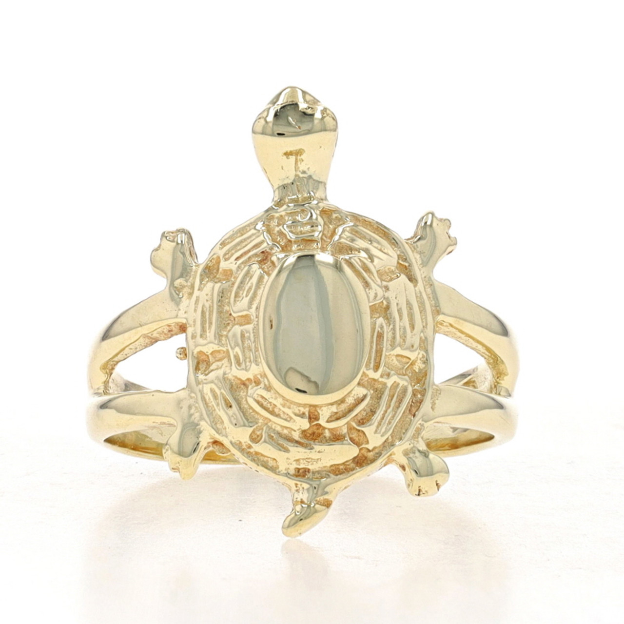 14k solid gold turtle ring, dainty ring, baby ring. knuckle ring – Gianni  Deloro