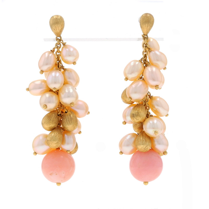 Marco Bicego Acapulco Opal Pearl Dangle Earrings - Yellow Gold 18k