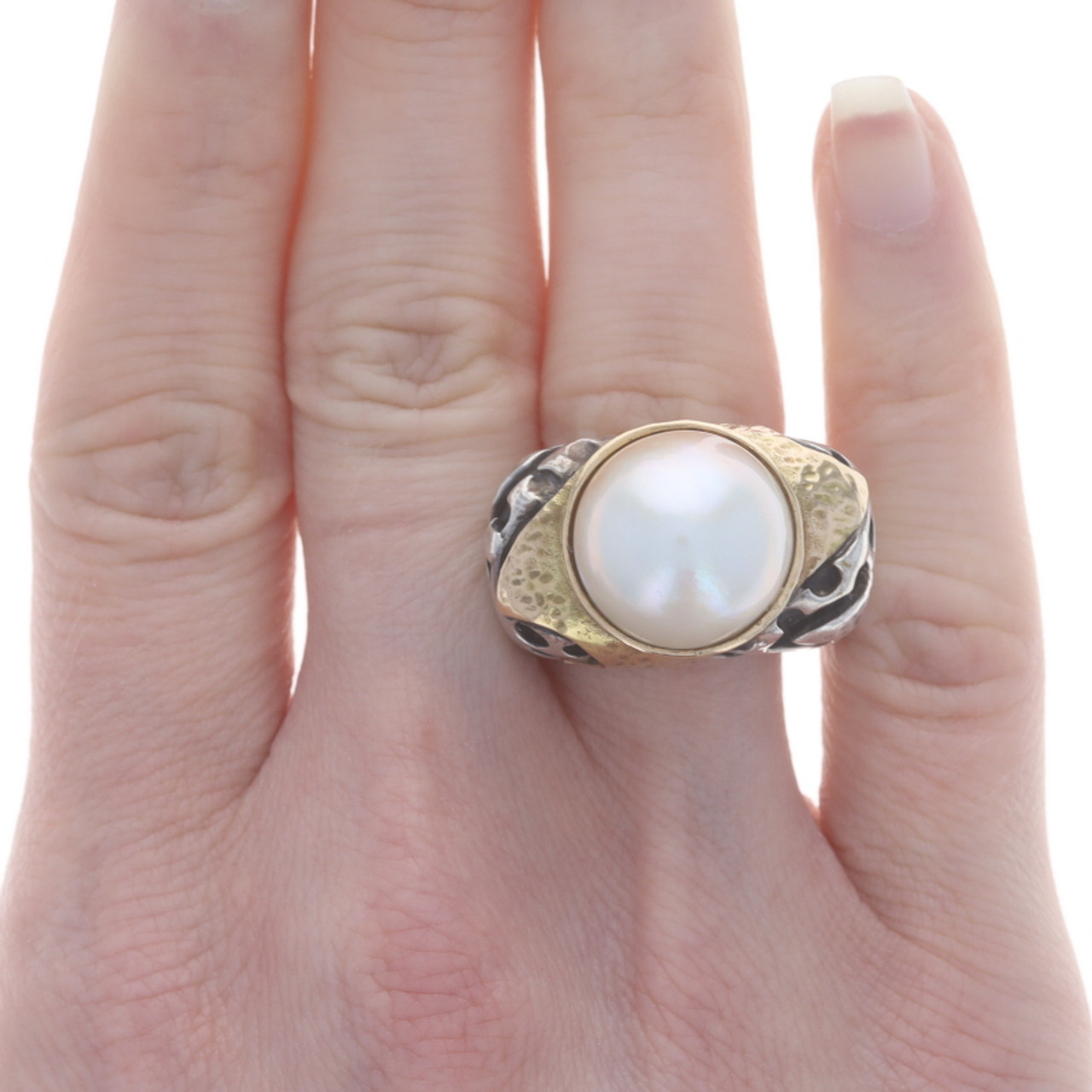 Amazon.com: Jewelryonclick 3 Carat Natural Pearl 92.5 Sterling Silver Men  Women Ring Size In US 5,6,7,8,9,10,11,12,13: Clothing, Shoes & Jewelry