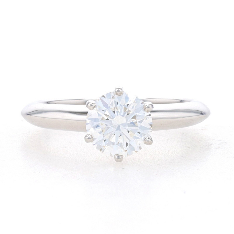 Tiffany & Co. Diamond Solitaire Engagement Ring Platinum 1.21ct