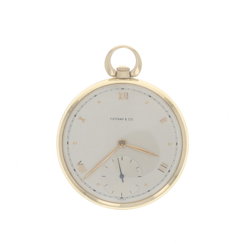 Tiffany & Co. Open Face Pocket Watch - Yellow Gold 14k Mechanical