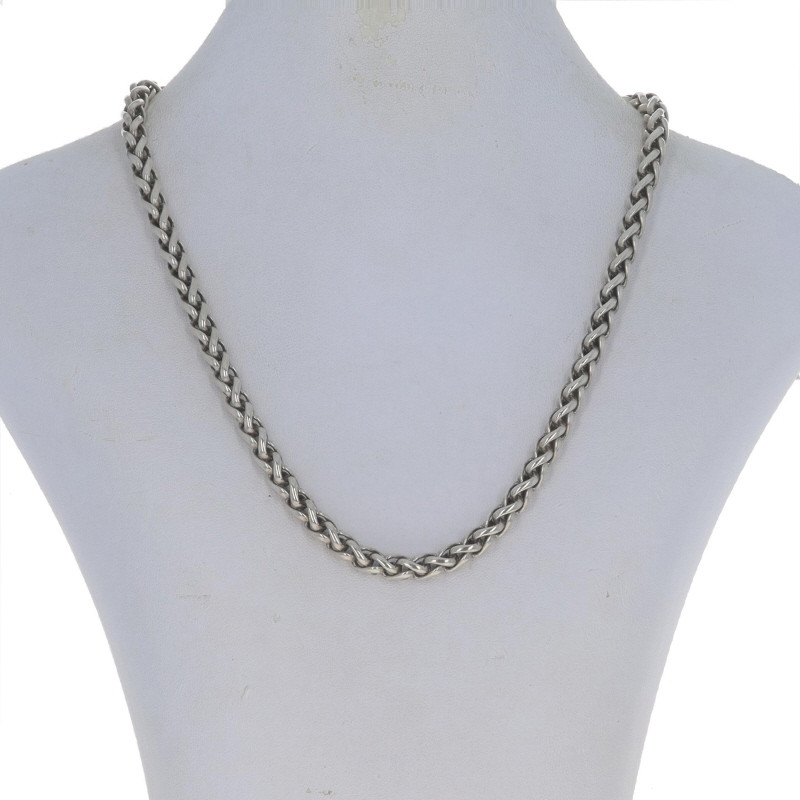 David Yurman 6mm Wheat Chain Necklace 16 3/4