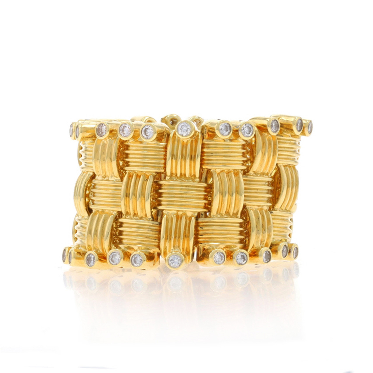 Roberto Coin Appassionata Diamond Band - Yellow Gold 18k Rd
