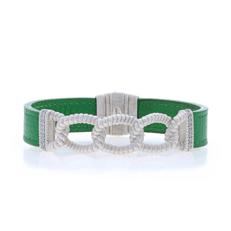 Judith Ripka Verona Curb Link CZ Bracelet 7 1/4