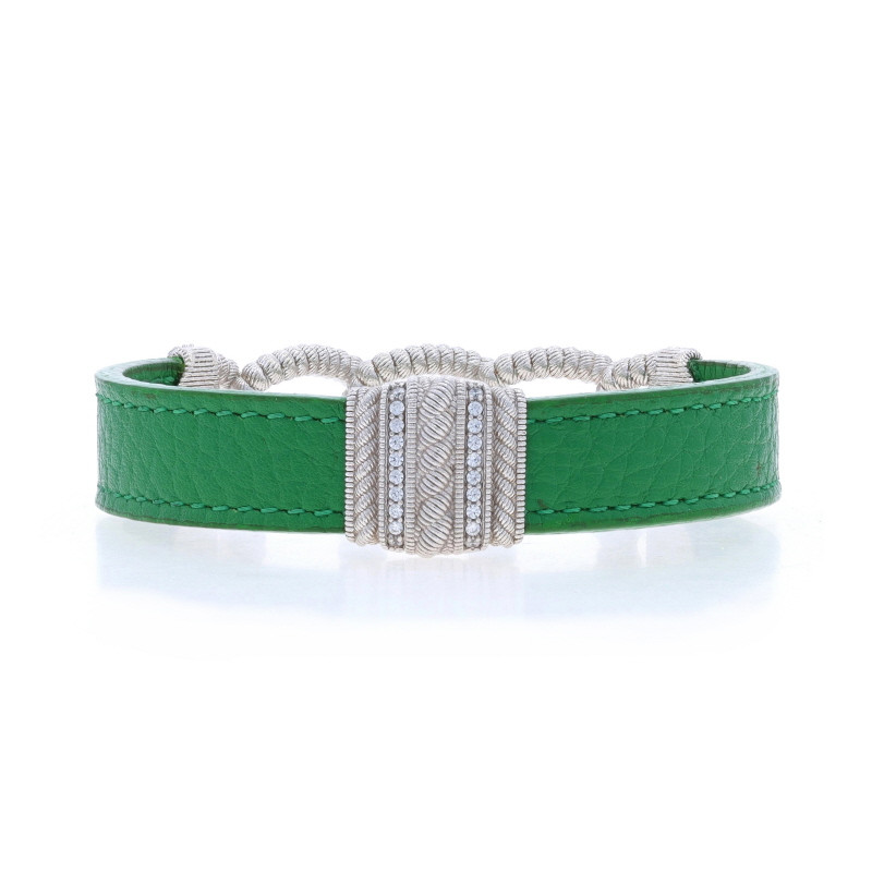 Judith Ripka Verona Curb Link CZ Bracelet 7 1/4